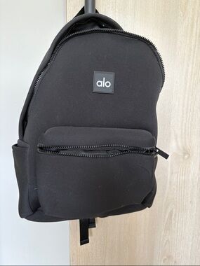 ALO Yoga Black Neoprene Mini Backpack